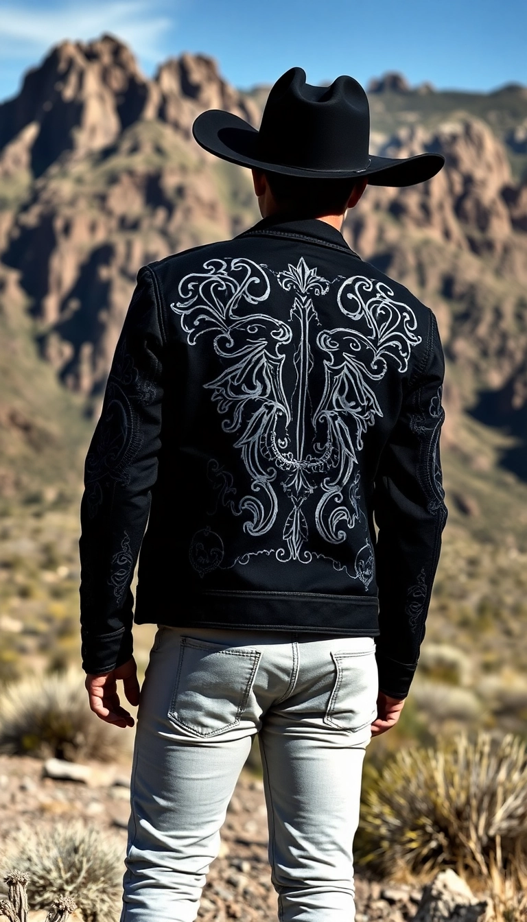 13 Gothic Outfit Ideas That Blend Edgy with Western Charm (Get Inspired by #5!) - 13. Dark Graphic Outerwear