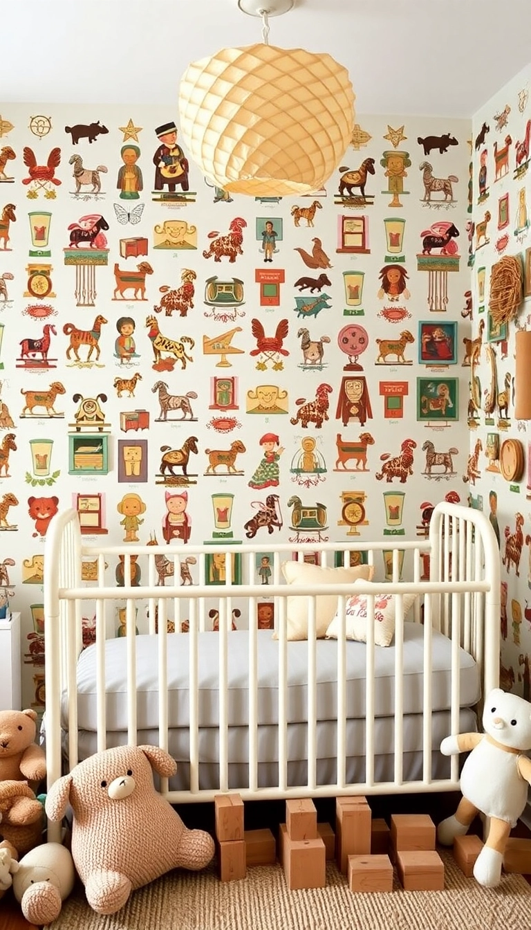 16 Nostalgic Christmas Wallpaper Styles That Will Take You Back in Time! - 15. Vintage Toy Collection