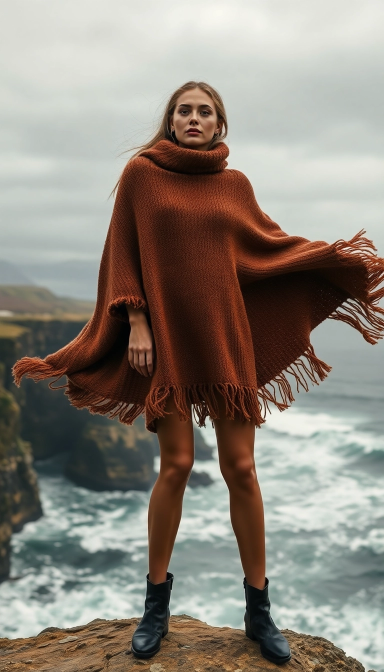 18 Sustainable Knits That Will Make You Look Good and Feel Even Better! - 10. Capes and Ponchos