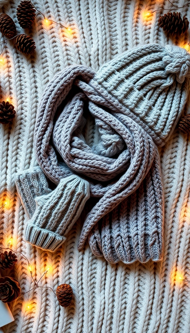18 Sustainable Knits That Will Make You Look Good and Feel Even Better! - 11. Textured Knit Accessories
