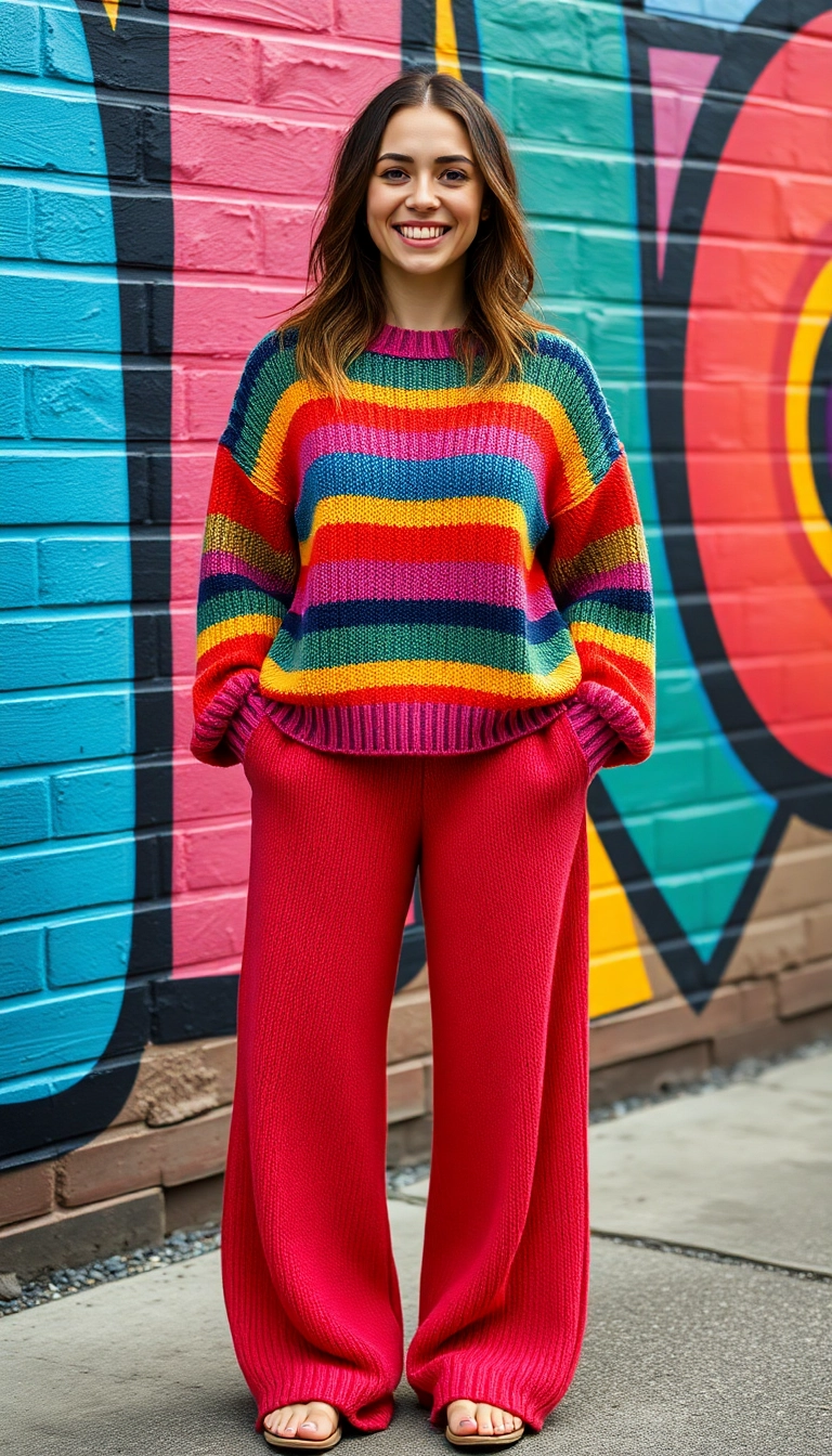 18 Sustainable Knits That Will Make You Look Good and Feel Even Better! - 9. Colorful Knit Sets