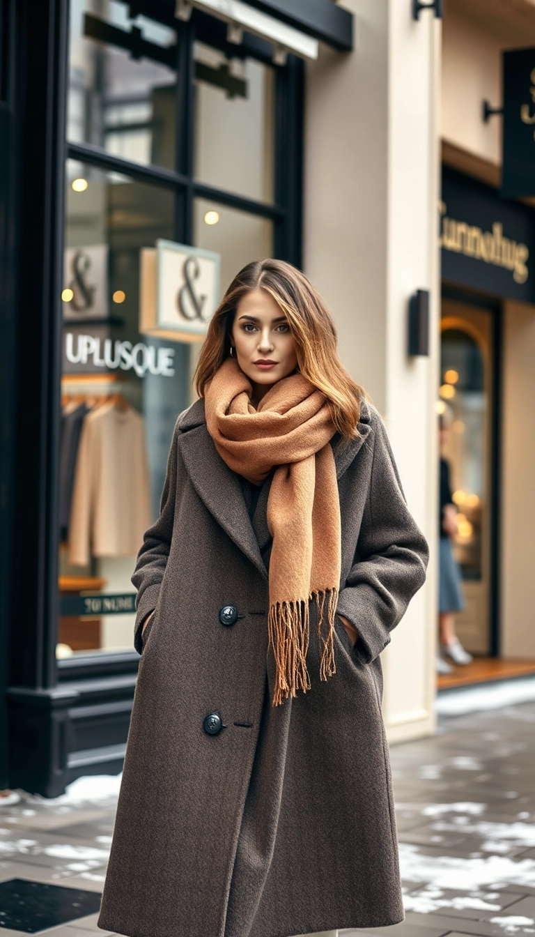 20 Cozy Winter Outfits That’ll Keep You Warm and Stylish (You’ll Love #10!) - 19. Warm Wool Coats