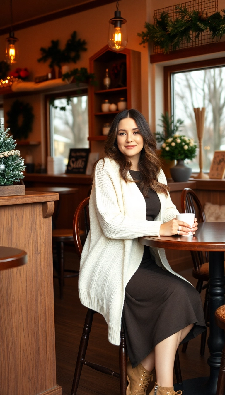 20 Cozy Winter Outfits That’ll Keep You Warm and Stylish (You’ll Love #10!) - 4. Oversized Cardigans