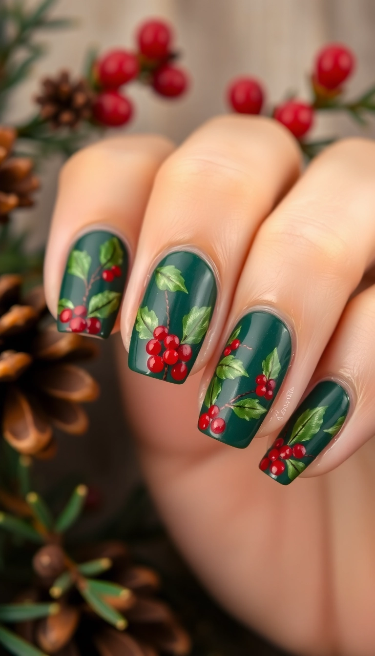 22 Festive Christmas Nail Decorations That