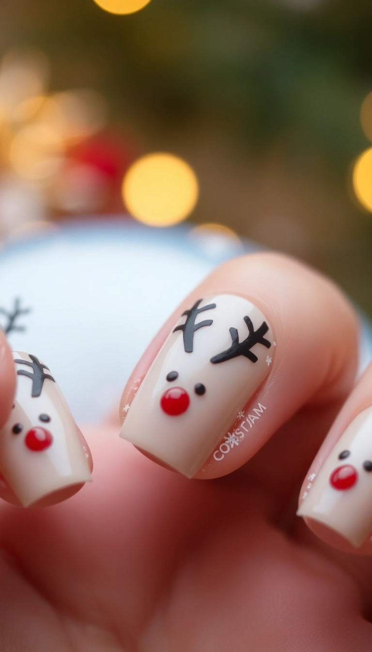 22 Festive Christmas Nail Decorations That